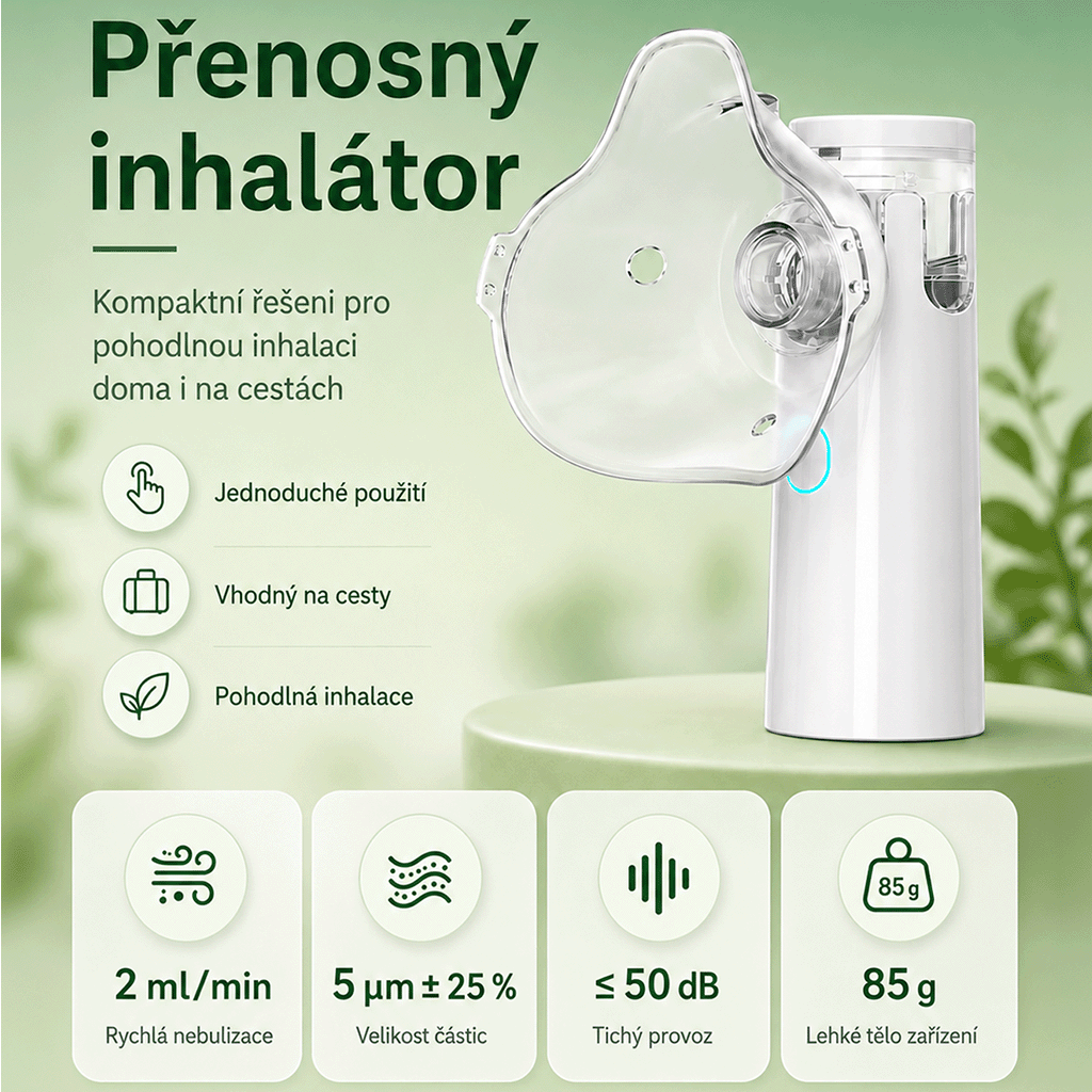 Přenosný ultrazvukový inhalátor